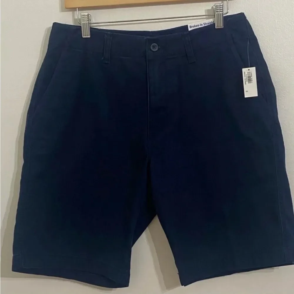 Old Navy Mens Chino Shorts Size 33 Navy Adult